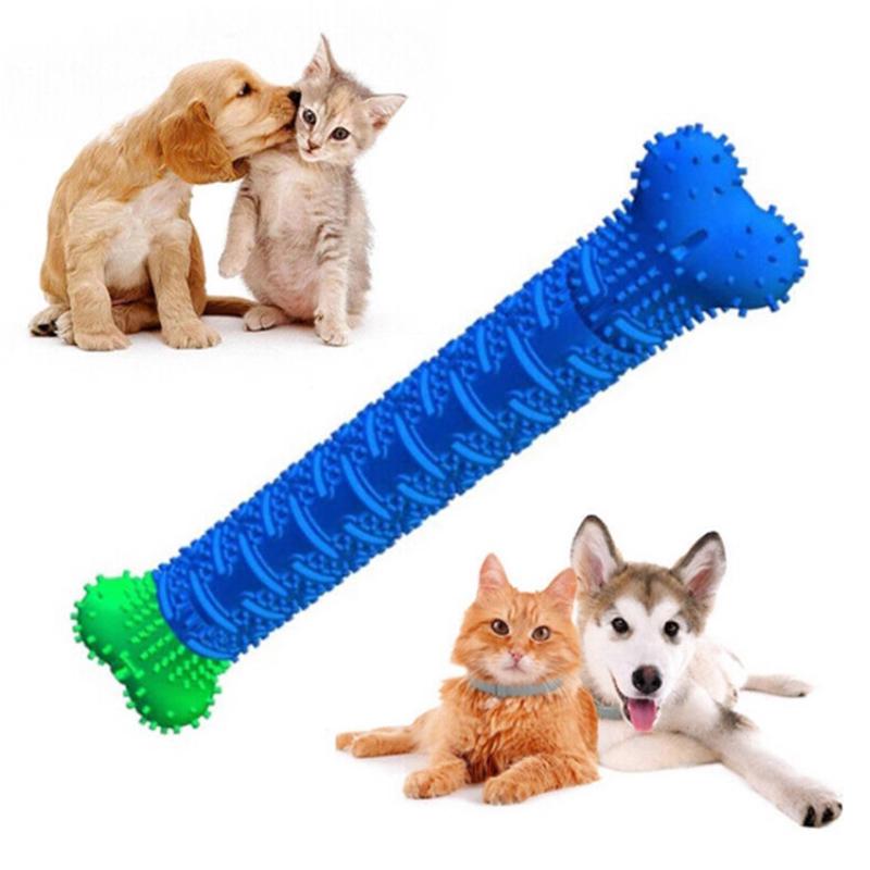 Pet Teeth Grinding Rod Detachable Dog Simulation Bone Shape Toy Cat and Dog Bite Training Teeth Cleaning Interactive Bite Resistant Pet Supplies
