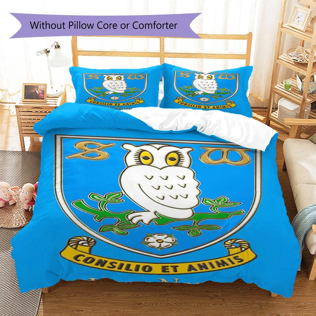 Sheffield Wednesday Football Club Custom Name Pattern Bedding,Quilt Set Quilt Cover Pillowcase Home Birthday Gift(1 * Duvet Cover + 2 * Pillowcase, Wi