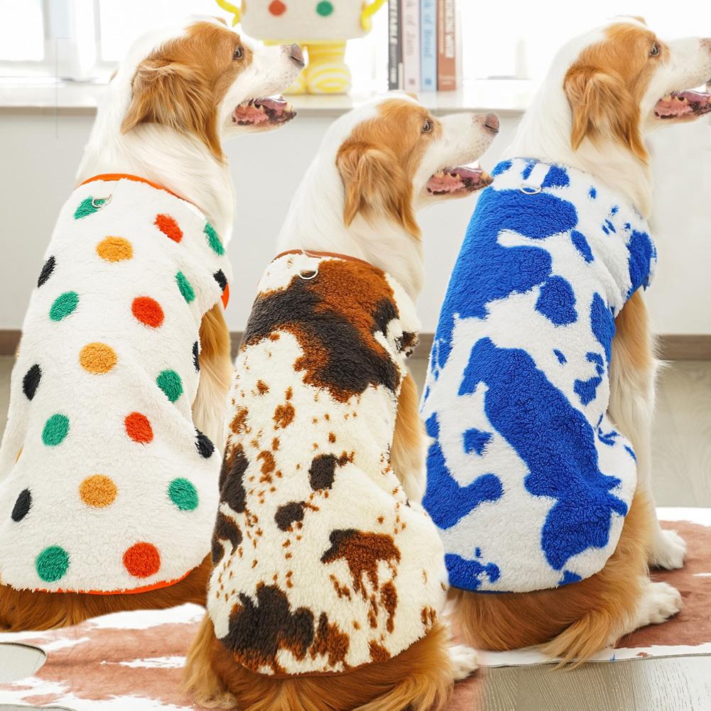 Für M-7XL Haustier Warme Flanellkleidung Winter Plüsch Warmer Hundemantel Haustierkleidung 5-35kg Bichon Französische Bulldogge Kleidung Pyjama