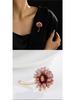 Sonne Wolke Rosa Mehrschichtige Gänseblümchenblüte Brosche - Elegante Blumige Corsage Damen Pin