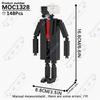 MOOXI Animeserie Skibidi Toalett Figurer Monitorfolk Lydmann Byggeklosser Modell MOC Kloss DIY Montessori Leke Barnegaver
