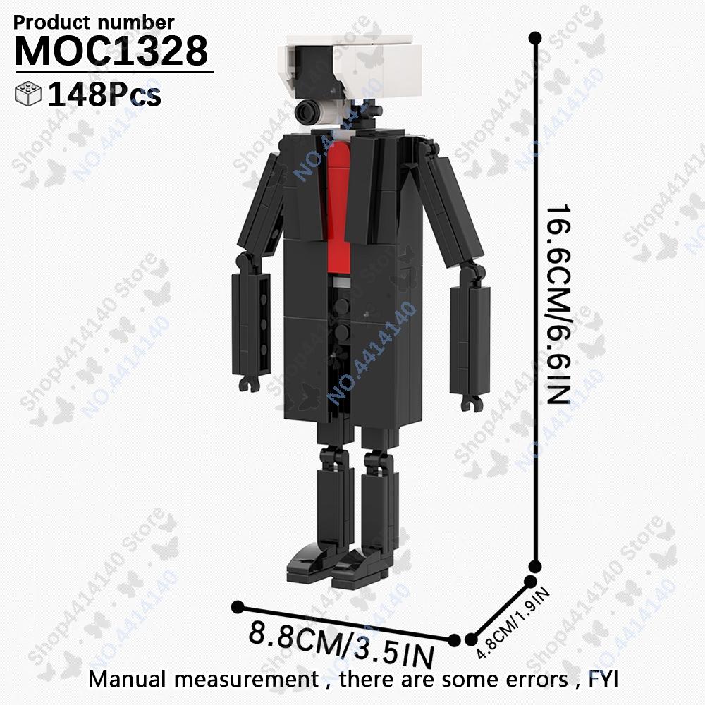 MOOXI Animeserie Skibidi Toalett Figurer Monitorfolk Lydmann Byggeklosser Modell MOC Kloss DIY Montessori Leke Barnegaver