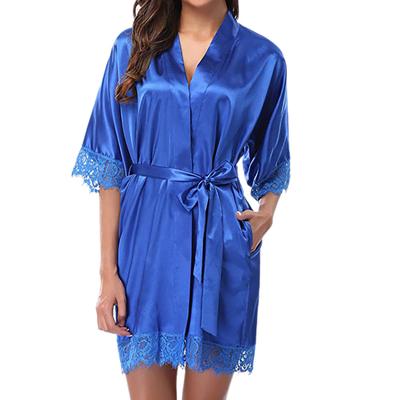 Women's Lady Sexy Lace Sleepwear Satin Nightwear Lingerie Pajamas Suit