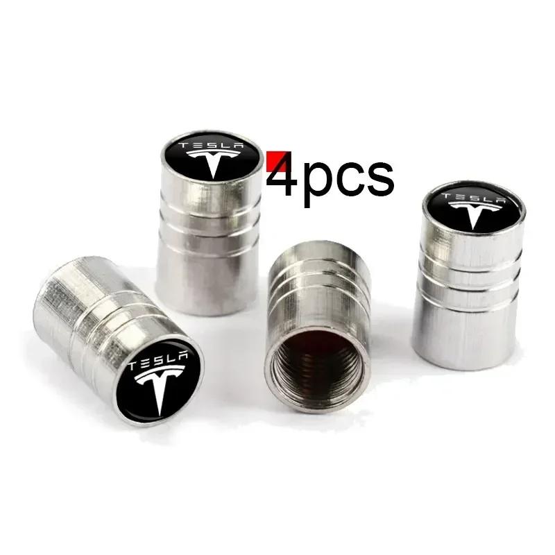

Car Sticker Tesla 4pcs Cars-shaped Modeling Round Metal Alloy Tire Valves Car Goods For Tesla Model 3 Model X S 2016-2020 Decals серебряный