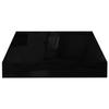 VidaXL Étagère murale flottante Noir brillant 23x23,5x3,8 cm MDF