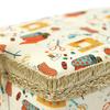 Large Sewing Basket Multi-Compartment With Removable Tray Handle Portable Sewing Organizer Vintage Box For Thread Needles