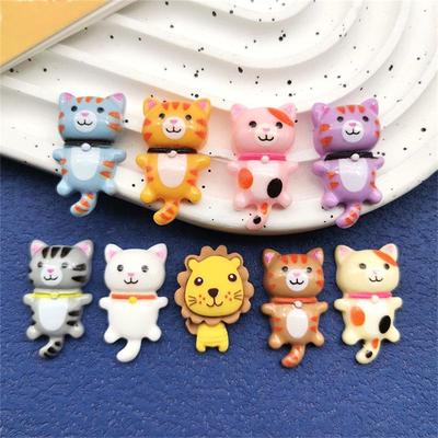 20pcs Animal Cat Clipbook Jewelry Pendant Bracelet Necklace Earrings Resin Flat Back Cabochon Scrapbook Embellishments