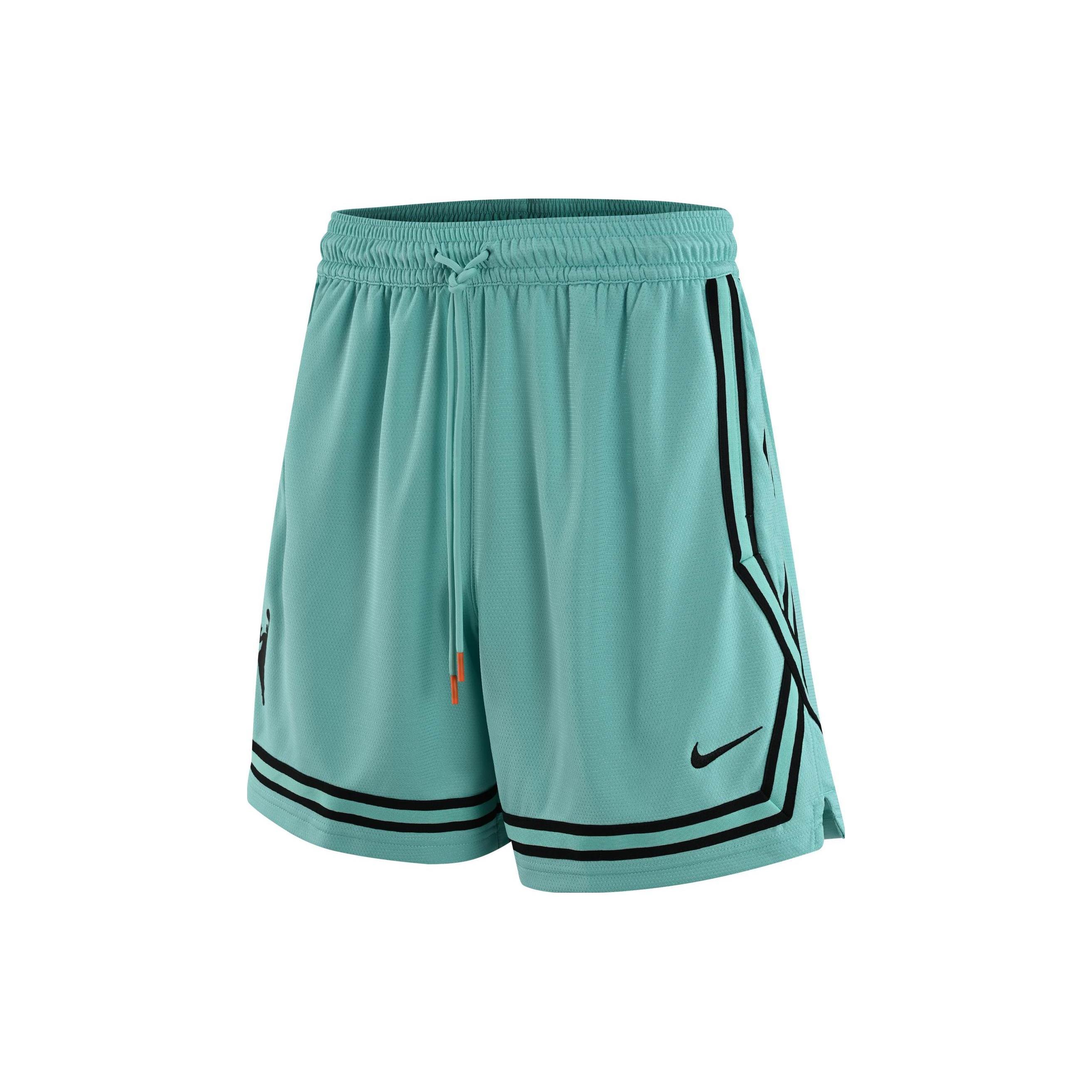 

New Nike Dri Fit Wnba Striped Colorblock Quick Dry Shorts Mint Green DR5645-305 M