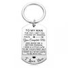 Creative Minimalist Keychain Spanish Key Pendant Metal Stainless Steel Laser Key Ring Stainless Steel Keychain for Backpack Bag Pendant