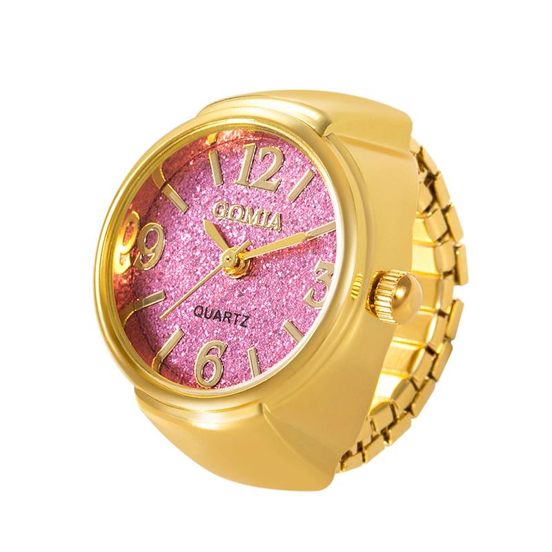 

Men Women Punk Ring Quartz Watch Adjustable Dial Creative Couples Jewelry for Birthday Gift Ideas