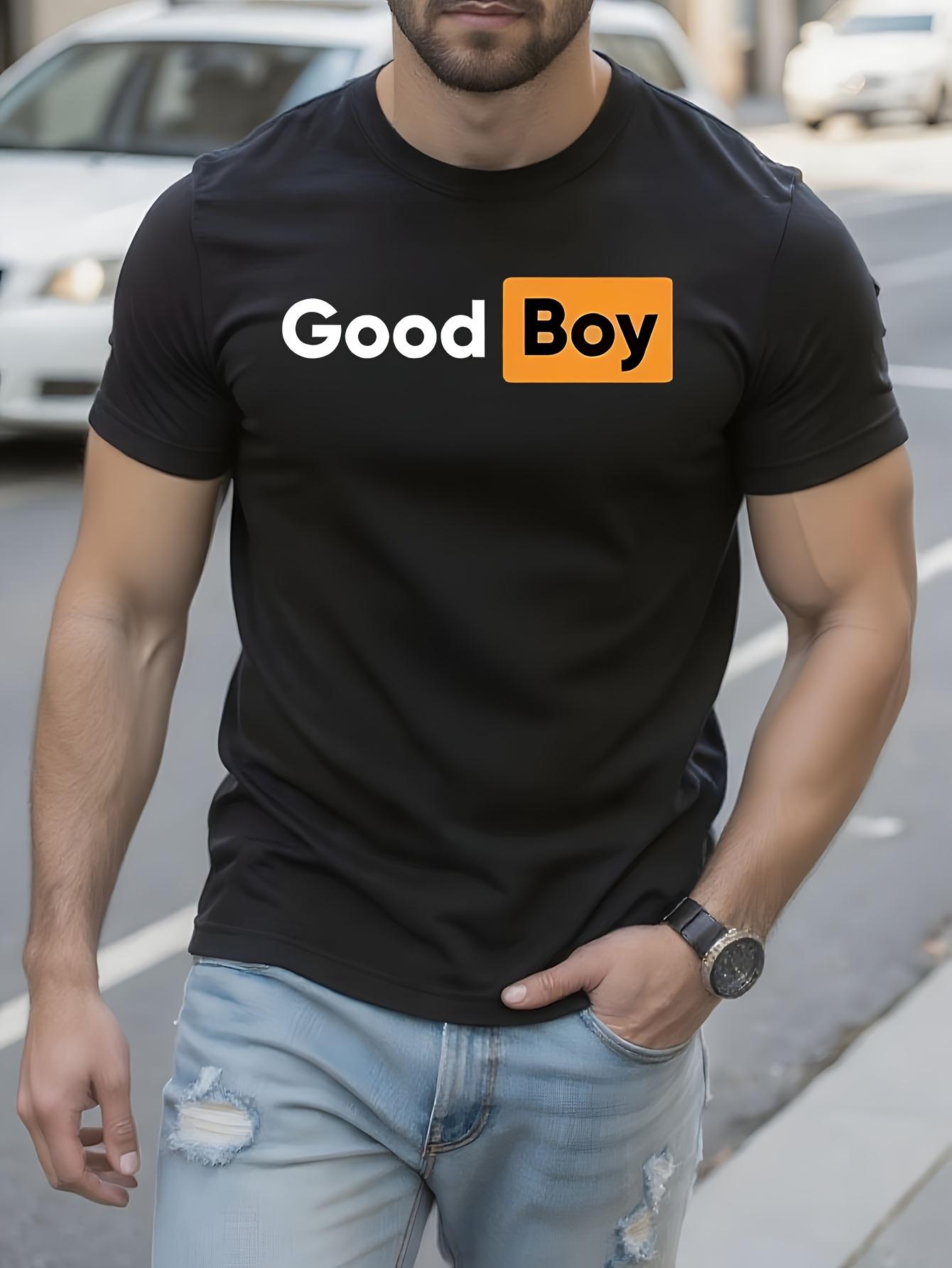 Black Good Boy Graphic Tshirt Graphic Print Tshirt - 100%... XXXL