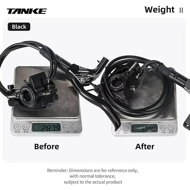 Sada hydraulických kotoučových brzd TANKE pro horské kolo s 160mm kotouči, hydraulickými třmeny, předním a zadním uchycením a řídítky 22,2 mm