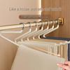Goose-shaped Trouser Rack: Non-slip Z-shaped Hanger with Seamless Clips for Space-saving Wardrobe Storage.