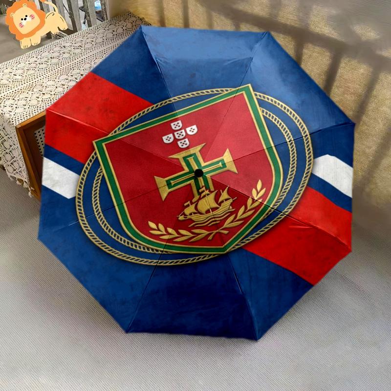 Royal Emblem Fabric Folding umbrella Portable durable Sun umbrella Gift light