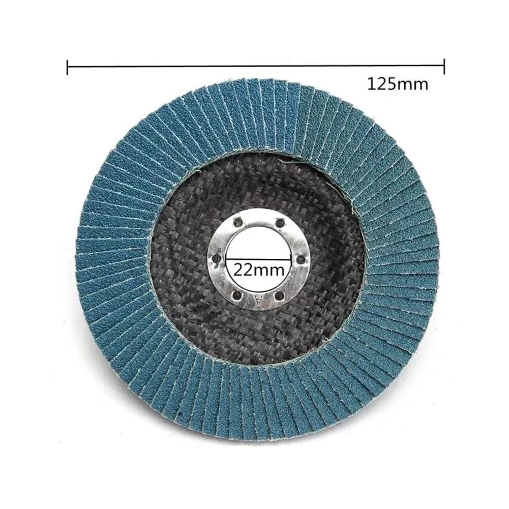 5'' 125mm Metal Sanding Flap Discs Angle Grinder Wheels Blade 40/ 60/80/120grit Flap Sanding Disc Angle Grinder Grinding Wheel