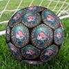 Underwater Marine Emblem Round Football Size 5 Adult Ball Suitable for Training Matches and Outdoor Team.