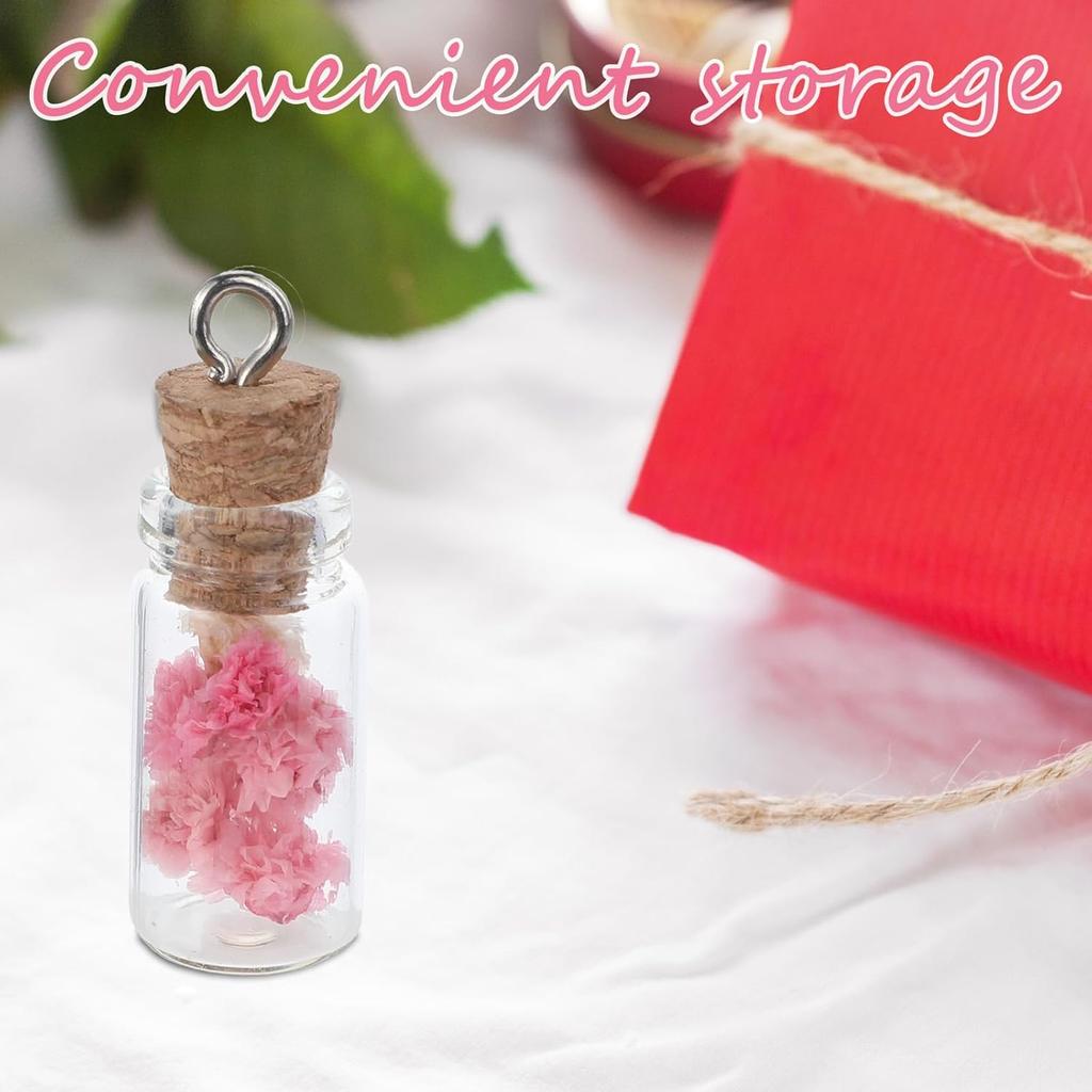 20Pcs Small Glass Bottles with Cork 1ml Empty Spell Jars Mini Potion Bottles Tiny ing Container for DIY Crafts Wedding Chrismas Decoration