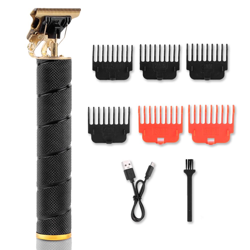 Hair Trimmer Cordless Hair Clipper USB Rechargeable Electric Razor Shaver T Blade Barber Clippers for Hair Removal
