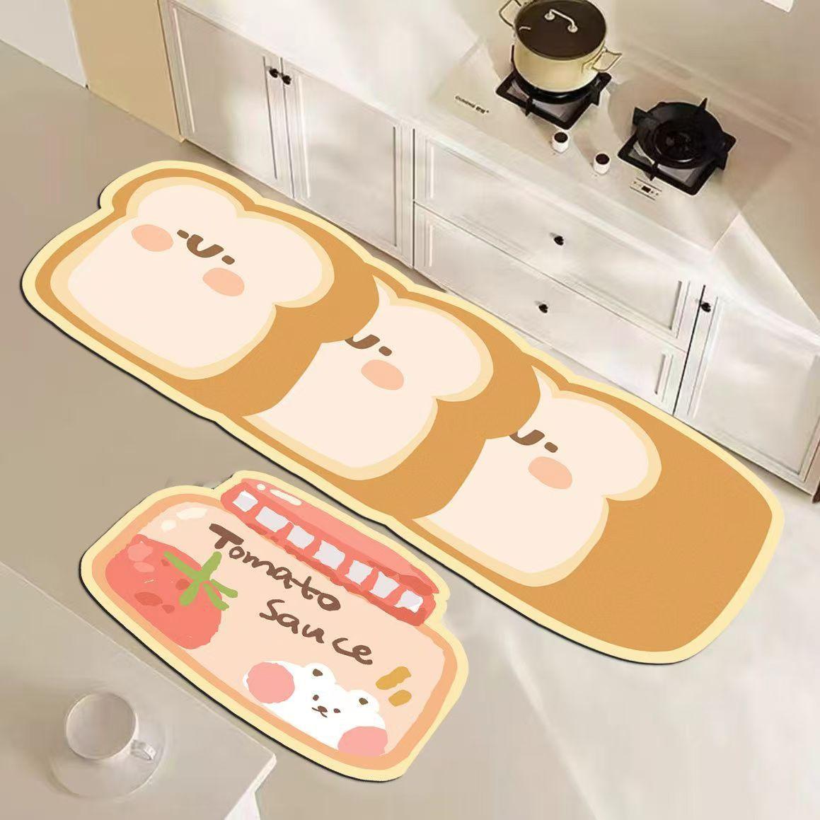 

Коврик для пола кухни с рисунком пузыря, диатомовый, впитывающий грязь, масло, нескользящий и грязный коврик для ног, можно чистить, коврик для пола в ванной 40*60cm