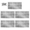 Oil Proof Wall Stickers for Bathroom 5Pcs Vintage Brick Tile Stickers, Waterproof Oil?Proof Wallpaper, Peel Sheets Kitchen & Stick Backsplash Living