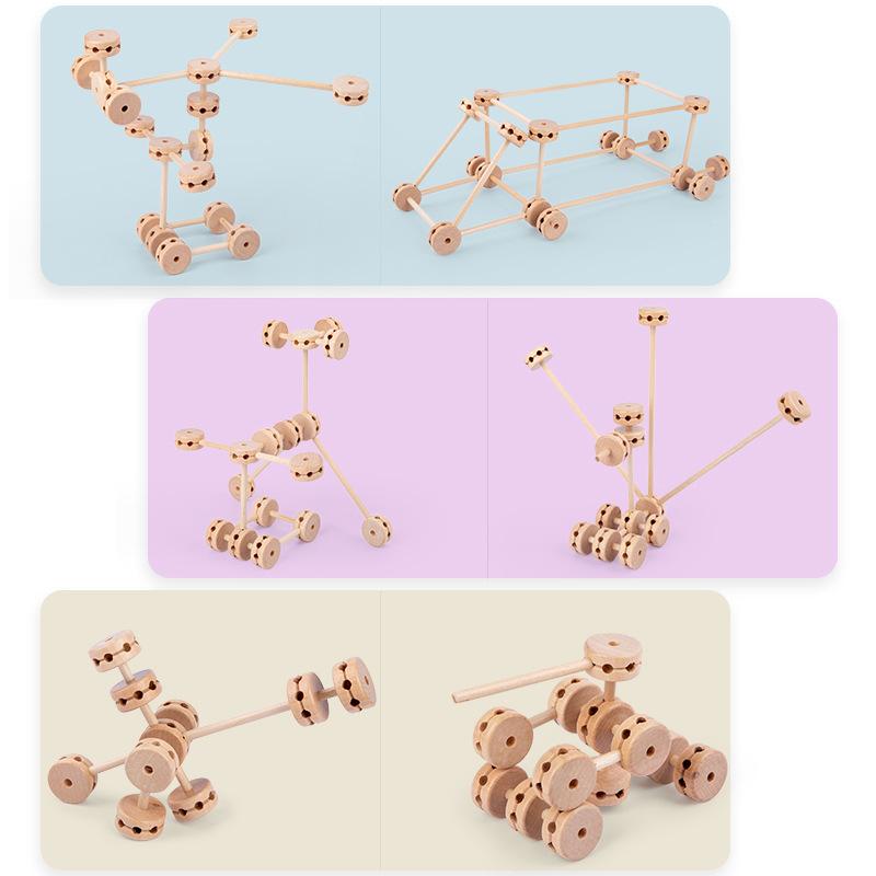 Children's Creative Construction Splice Blocks Puzzle Bead Tent Kindergarten Area Materials Castle Indoor And Outdoor Toys