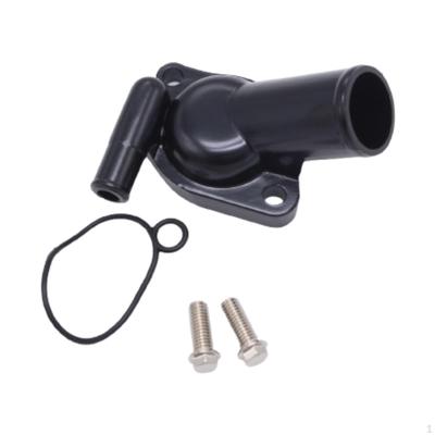 Carcaça do termostato de pescoço de água compatível com metal preto para motores 253 308 V8 Peças de reposição fáceis de