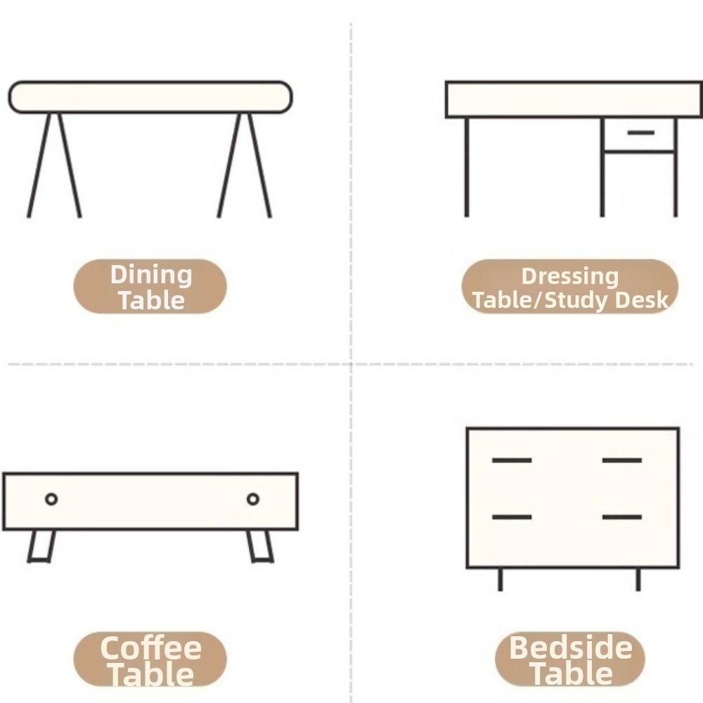 Romantic Plush Love Tablecloth Fuzzy Dining Table Runner Valentine's Table Flag  Valentine's Day