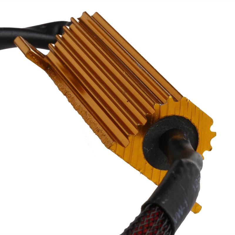 H8 H11 Light Canbus Load Resistor Flicker Can-bus Bypass Wiring Harness Warning Canceler Harness Car Electronics