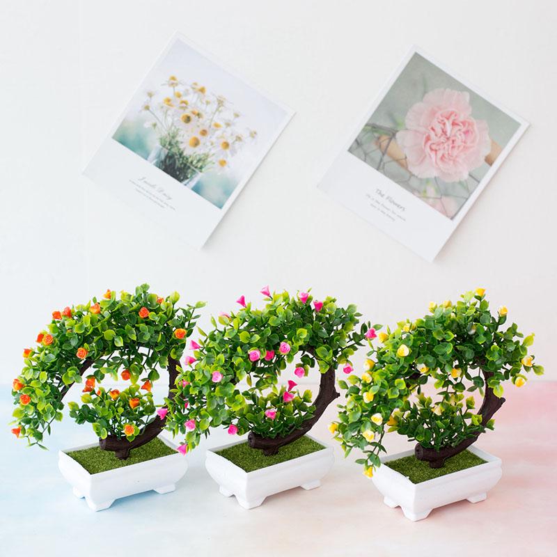 High Quality Fake Flower Bonsai Tree In Colors Home Garden Decoration