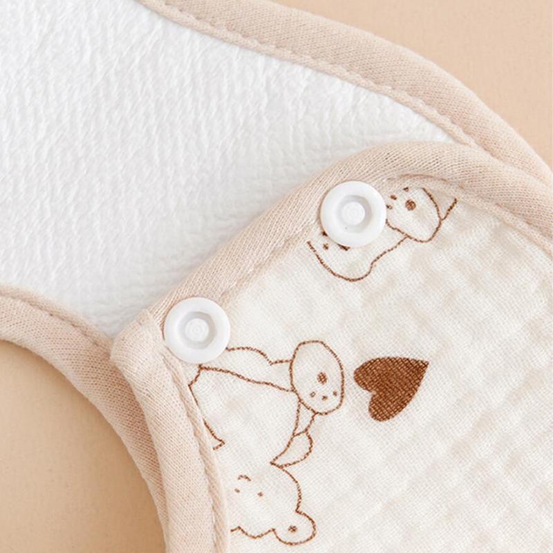 1 Stück Babylätzchen Saugfähiges Speicheltuch Wasserdichte Baumwollgaze Neugeborenen Spucktücher Bandana Schal Für Jungen Mädchen Fütterungslätzchen