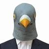 Creepy Pigeon Head Mask Latex Prop Animal Cosplay Costume Party Halloween Festive Party Supplies Full Face Home Decor
