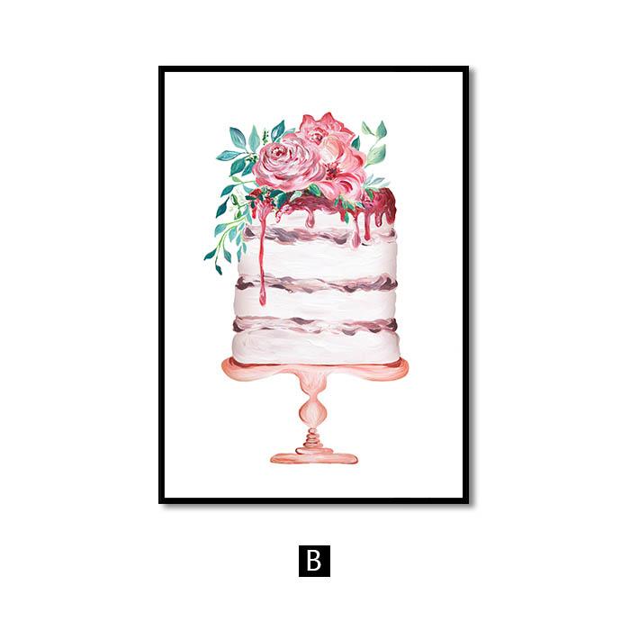 Pink Nursery Girl Flower Wall Art Canvas Painting Horse Swan Nordic Posters and Prints Wall Pictures for Living Room Kids Room