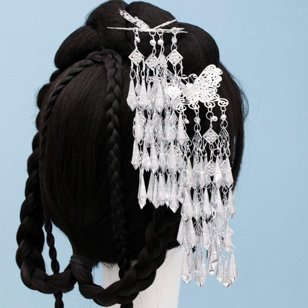 Headwear Children's Hairpins Chinese Hanfu Hair Clips Women Hair Sticks Silver Duckbill Clips