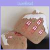 Christmas House Shape Plush Toy Doll Bedroom Dormitory Headrest Cartoon Gift