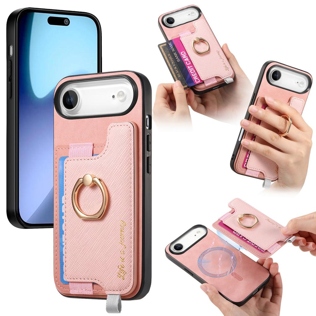 For iPhone Air Case 2 in 1 Magnetic Detachable Card Holder Leather Back Cover