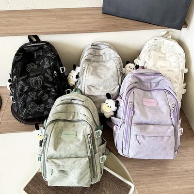 College Style Ins Printed Student Schoolbag Spring New Graffiti Large-capacity Junior High School Backpack