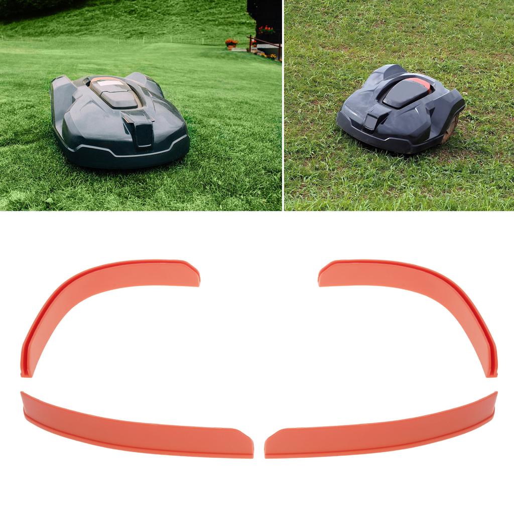 4PCS Edge Guards For Robotic Lawn Mowers Durable Weatherproof Bumper Protectors No Tools Installation Needed