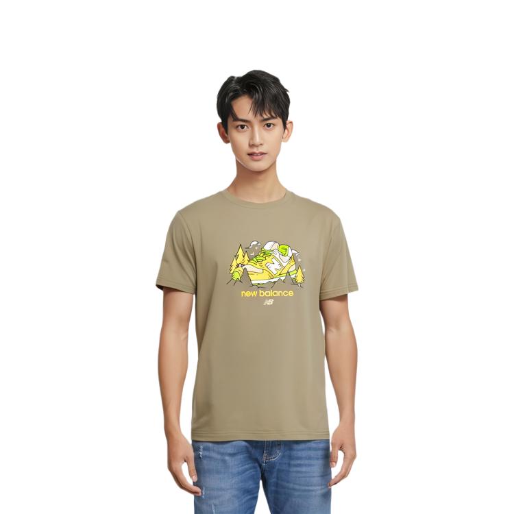 New Balance New Balance NB T Shirt Men's Olive Green AMT41362-CGN