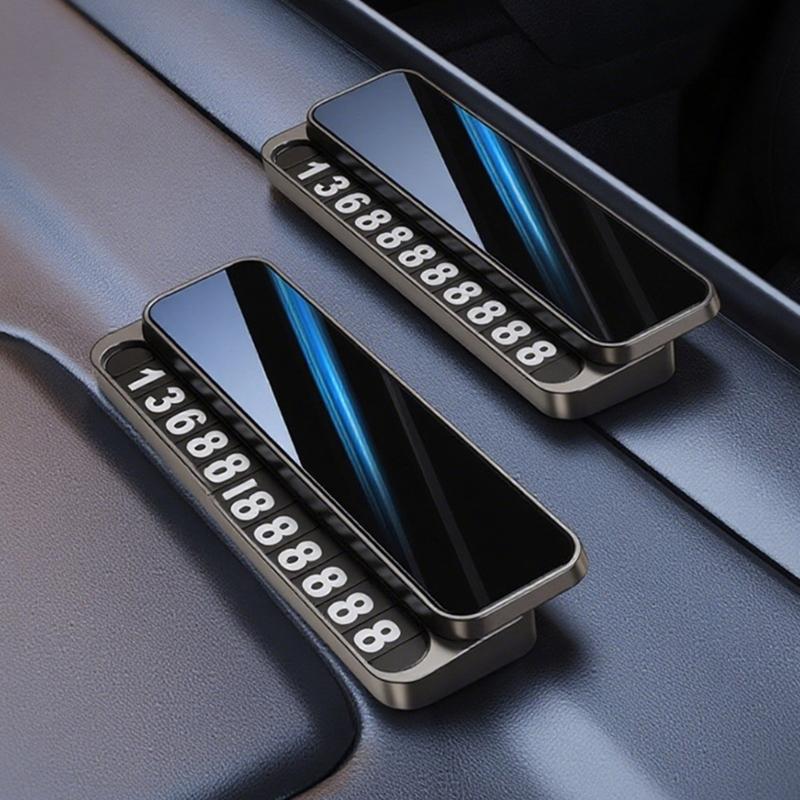 Accessorio Auto Adesivo Targa Parcheggio Temporaneo per Auto Cruscotto Auto Targa Numero di Telefono Targa Nascondi Numero di Telefono