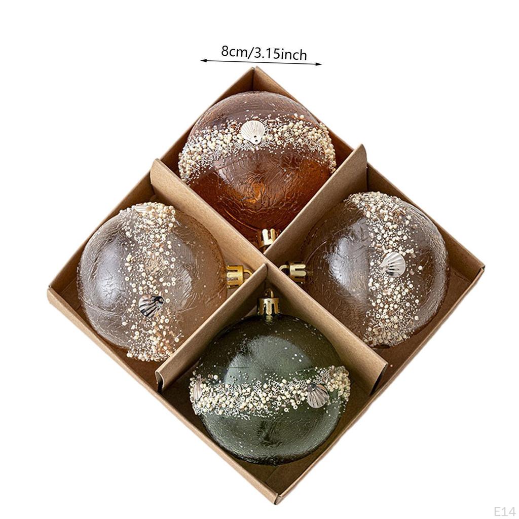 Christmas Ball Set Tree Decorations Handy DIY Projects Decorative Balls for