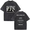 2026 Summer Hot Sale Washed Charli XCX The Moment 2026 Double Sided T-shirt Men Women Vintage Streetwear Oversized Tshirt
