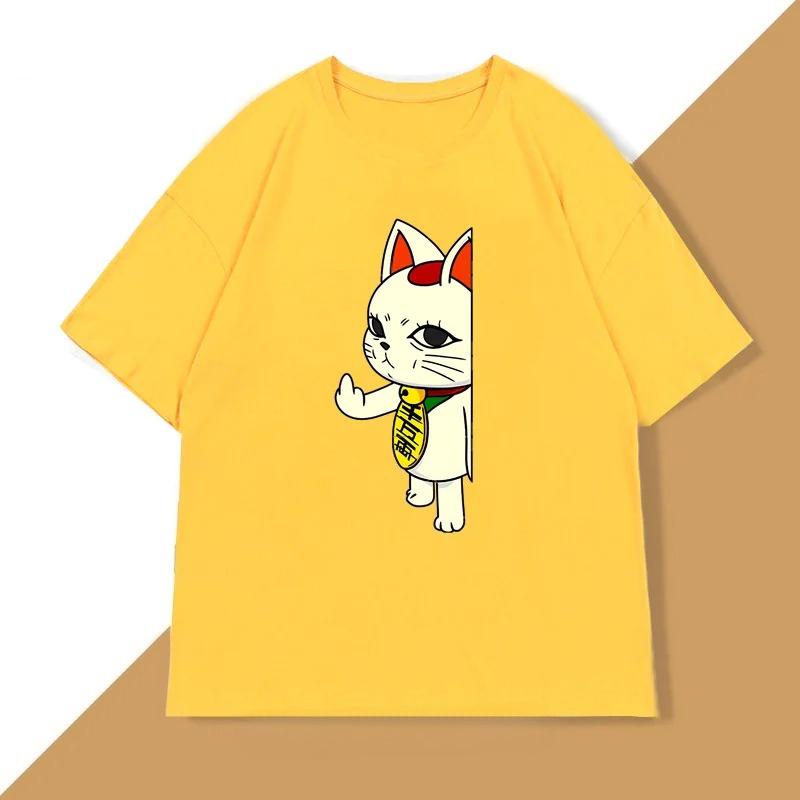 Dandadan Turbo Kitten T-shirt comic Cosplay Momo anime T-shirt, Casual comic men's T-shirt