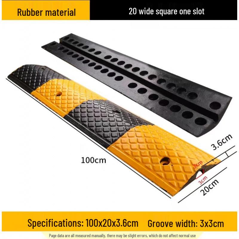 High Load Capacity Rubber Speed Bump for Car & Road Safety