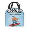 Kawaill Dog Man Manga Produkt Izolovaná svačinová taška Na piknik Skladování Jídlonosiče Přenosný Termoizolační box na oběd