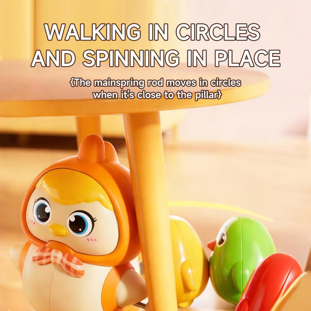 DOWMOO Wobbly Walking Chicken Toy Set for Parent-Child Interaction