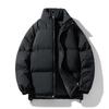 Unisex Oversized Daunenjacke Winter Warm Baumwollmantel Stehkragen Lockerer Schnitt Einfarbig Herren Damen M-8XL