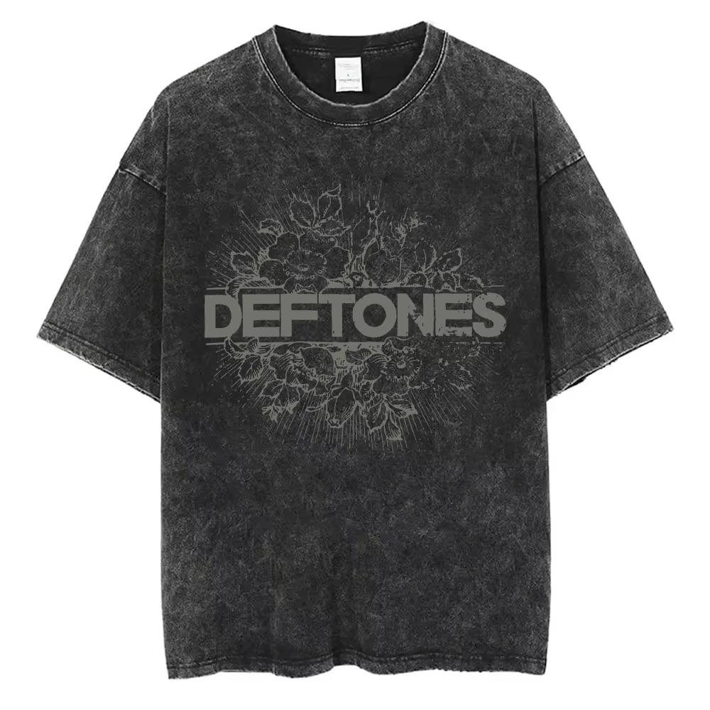 T-shirt Originale Vintage Alternativa Heavy Metal Rock Band Deftones Musica Privata Grafica Serpente Uomo Donna Cotone T-shirt Oversize