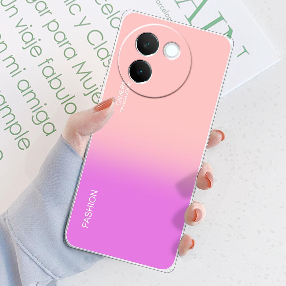 For Vivo V30E 5G Case Back Cover For Vivo Y200i 5G Funda Shockproof Clear Soft Silicone Phone Case on Vivo T3X 5G Protect Coque