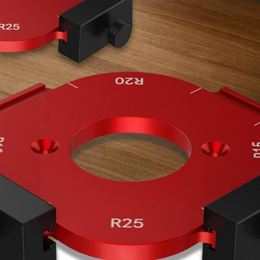 3pcs Quick Positioning Radius Corner Jig 4-in-1 Design Corner Rounding Template  For Handheld Router