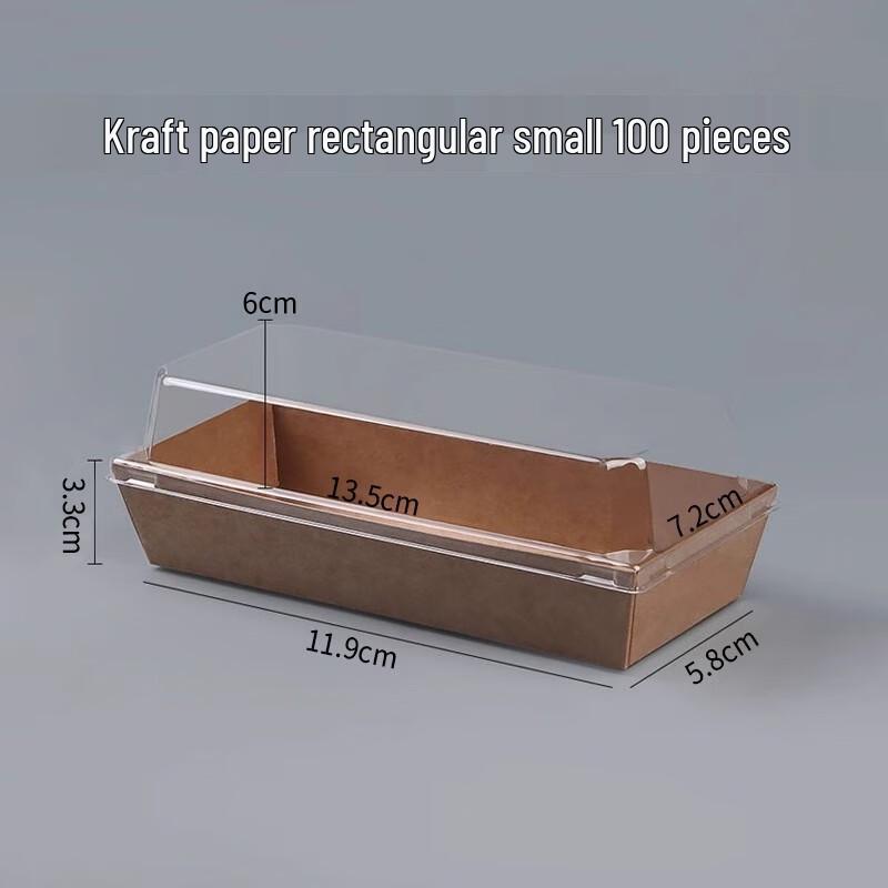 AVADEN Disposable Kraft-Look Takeaway Food Containers